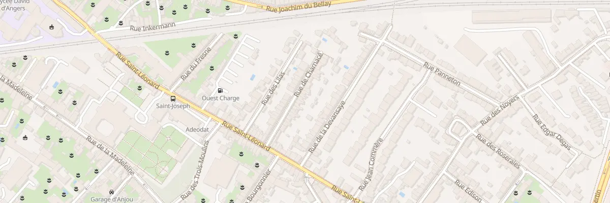 Plan du 23 Rue de Charnacé à Angers