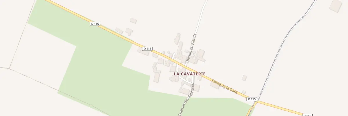 Plan du 13 Rte de la Gare à Migré