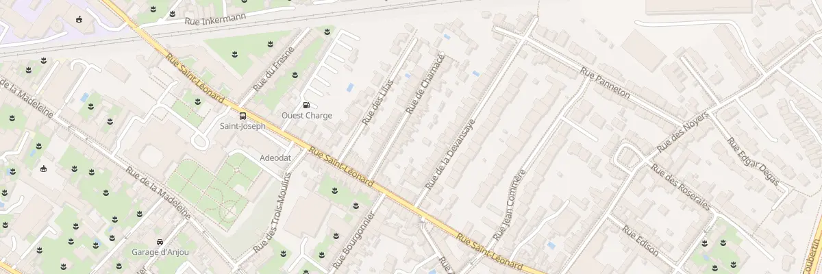 Plan du 31 Rue de Charnacé à Angers
