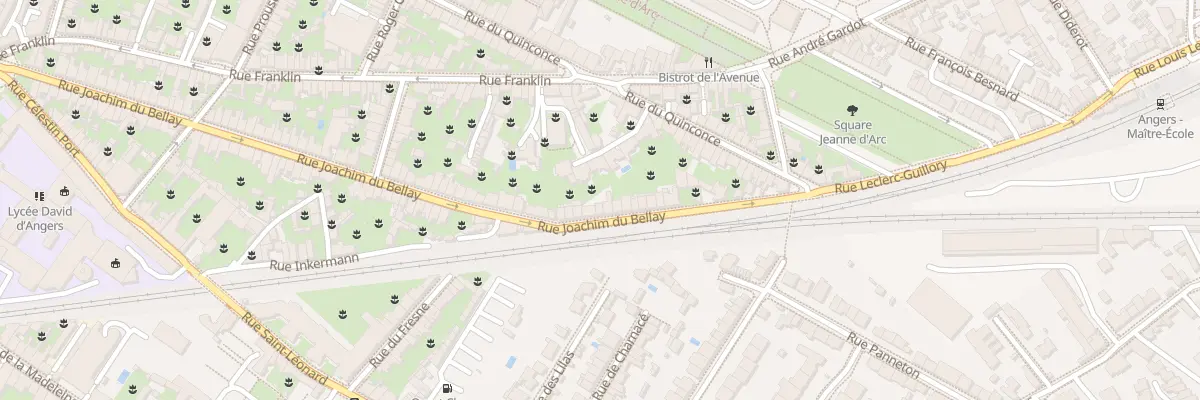 Plan du 95 Rue Joachim du Bellay à Angers