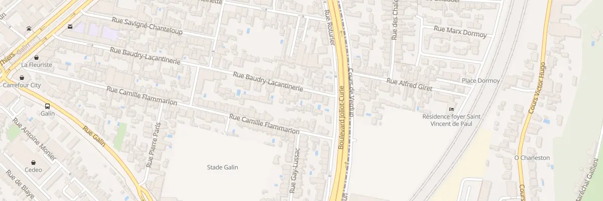 Plan du 103 Rue Baudry Lacantinerie à Bordeaux