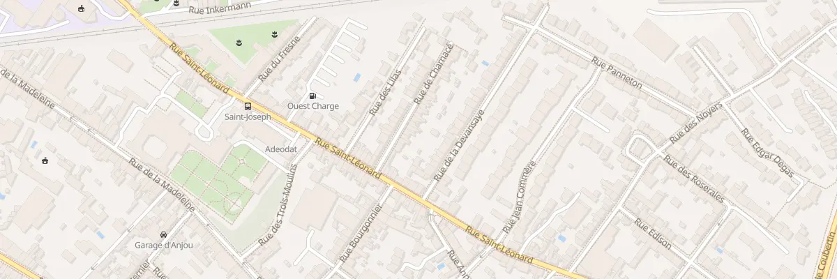 Plan du 35 Rue de Charnacé à Angers