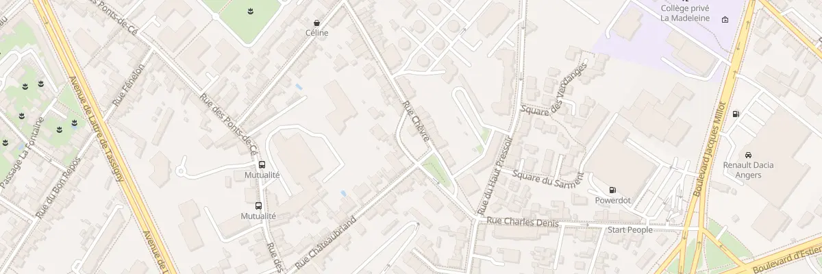 Plan du 160 Rue Chèvre à Angers