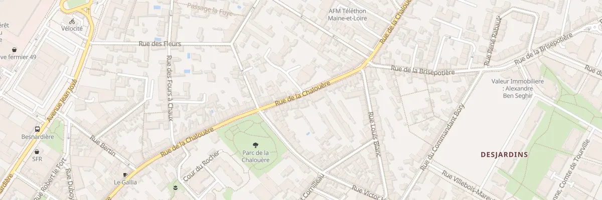 Plan du 62 Rue de la Chalouère à Angers