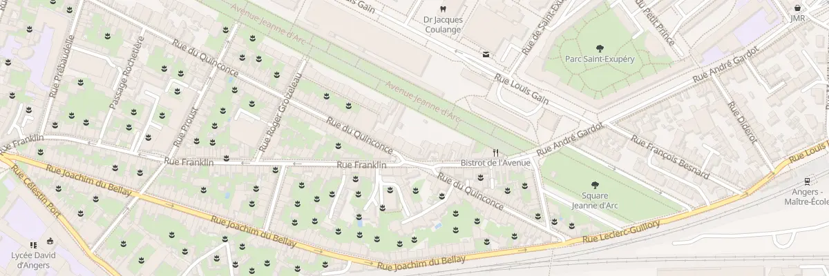 Plan du 91 Rue du Quinconce à Angers