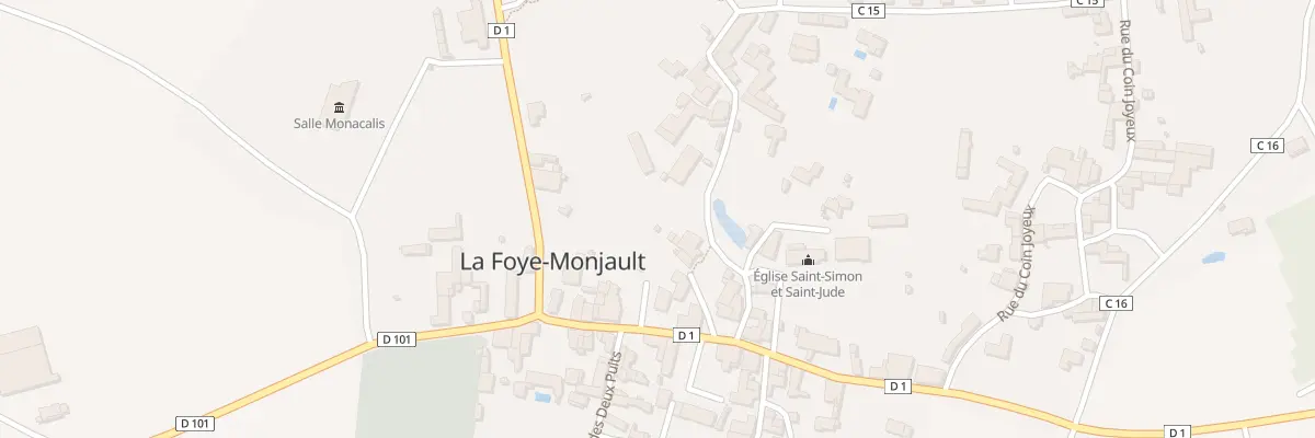 Plan du 38 Rue du Champ de Foire à La Foye-Monjault