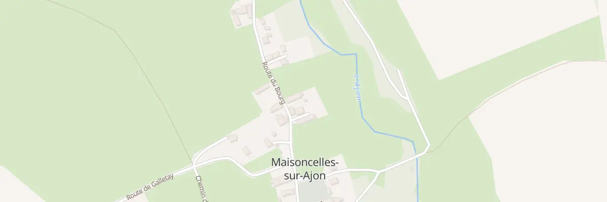 Plan du 13 Rte du Bourg à Maisoncelles-sur-Ajon