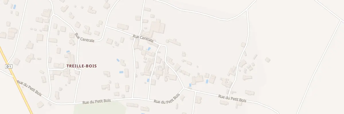 Plan du 8 Rue Centrale à La Foye-Monjault