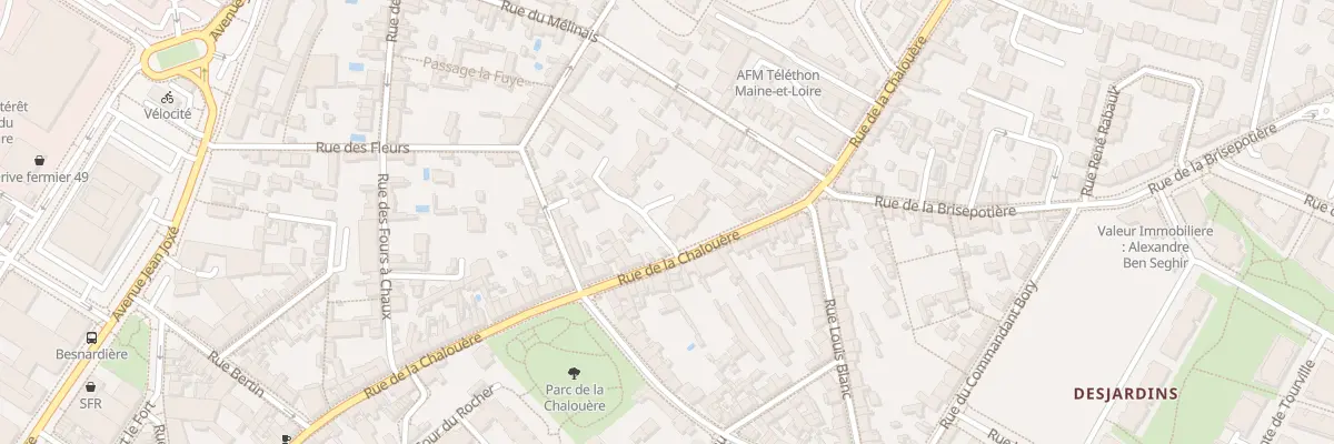 Plan du 75 Rue de la Chalouère à Angers