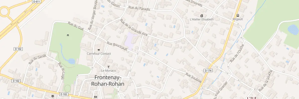 Plan du 12 Rue Soubise à Frontenay-Rohan-Rohan