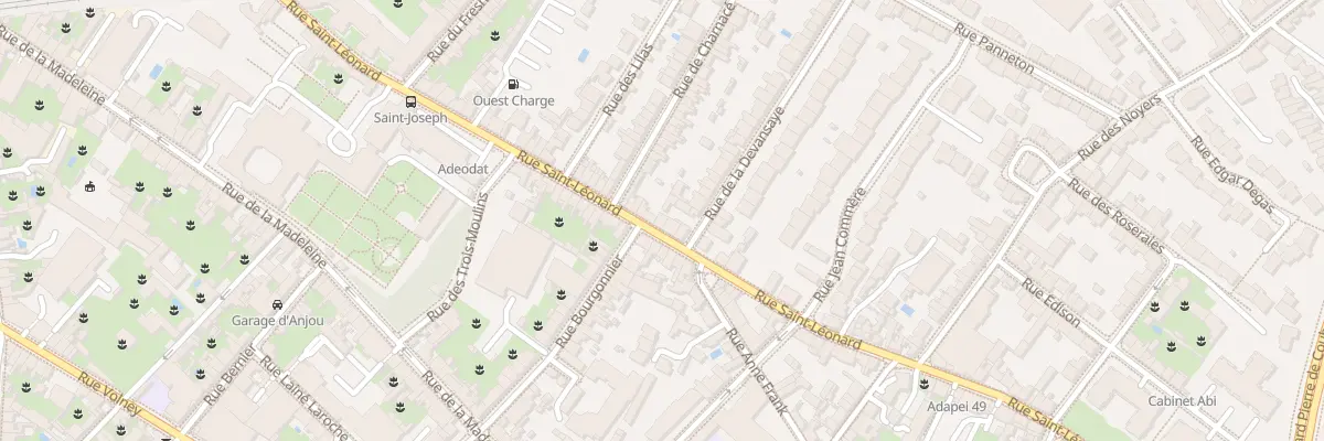 Plan du 71 Rue St Leonard à Angers
