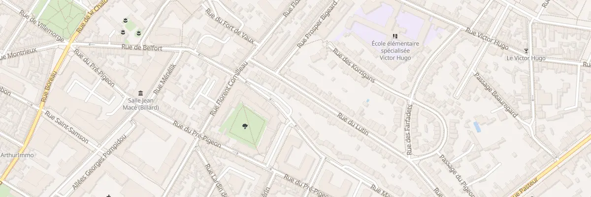 Plan du 24 Rue du Lutin à Angers
