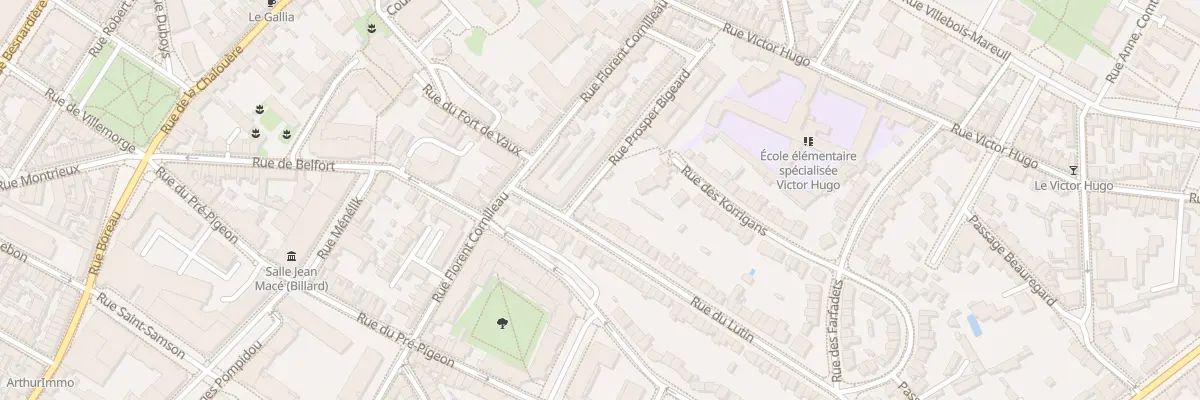 Plan du 3 Rue du Lutin à Angers
