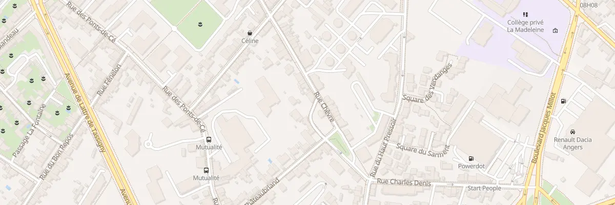 Plan du 158 Rue Chèvre à Angers