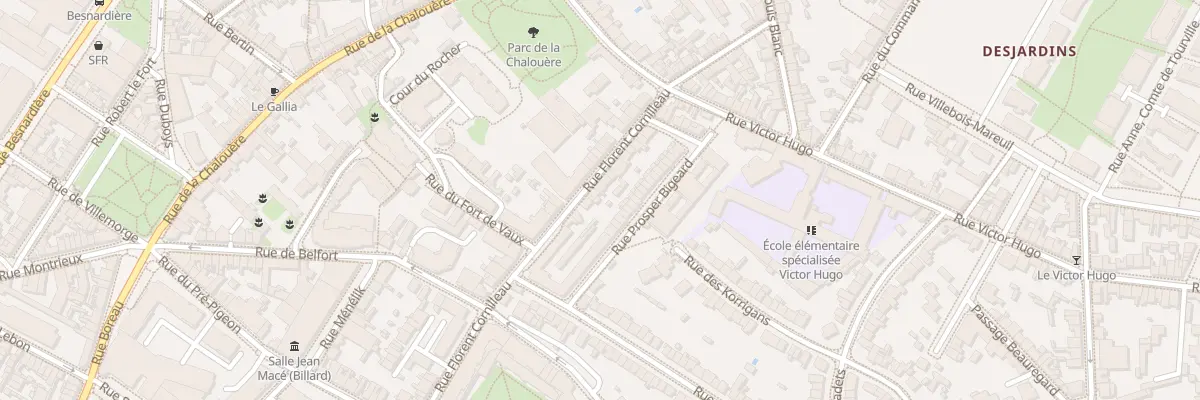Plan du 21 Rue Florent Cornilleau à Angers