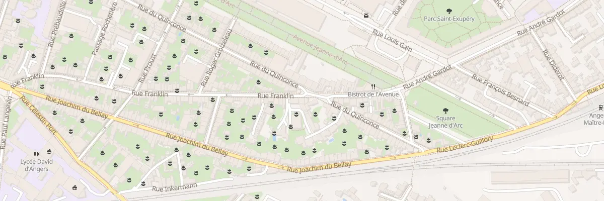 Plan du 102 Rue Franklin à Angers