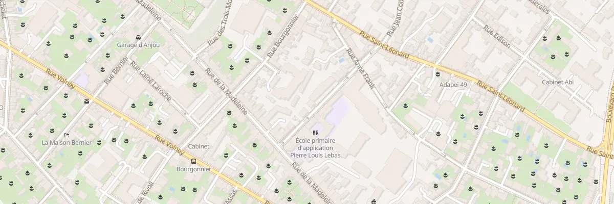 Plan du 8 Rue Lebas à Angers