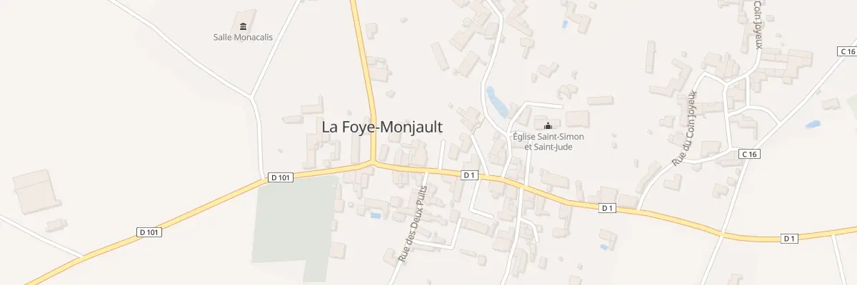 Plan du 11 Rue du Centre à La Foye-Monjault