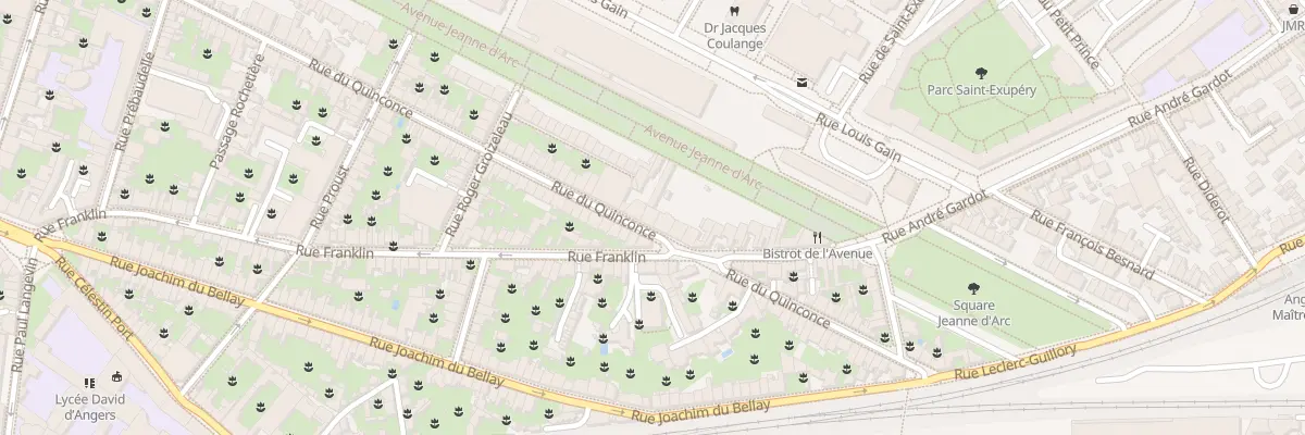 Plan du 87 Rue du Quinconce à Angers