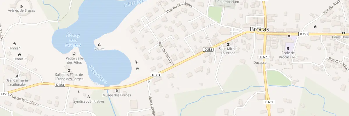 Plan du 205 Rue Tinarage à Brocas