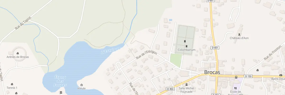 Plan du 251 Rue de l’Estrigon à Brocas