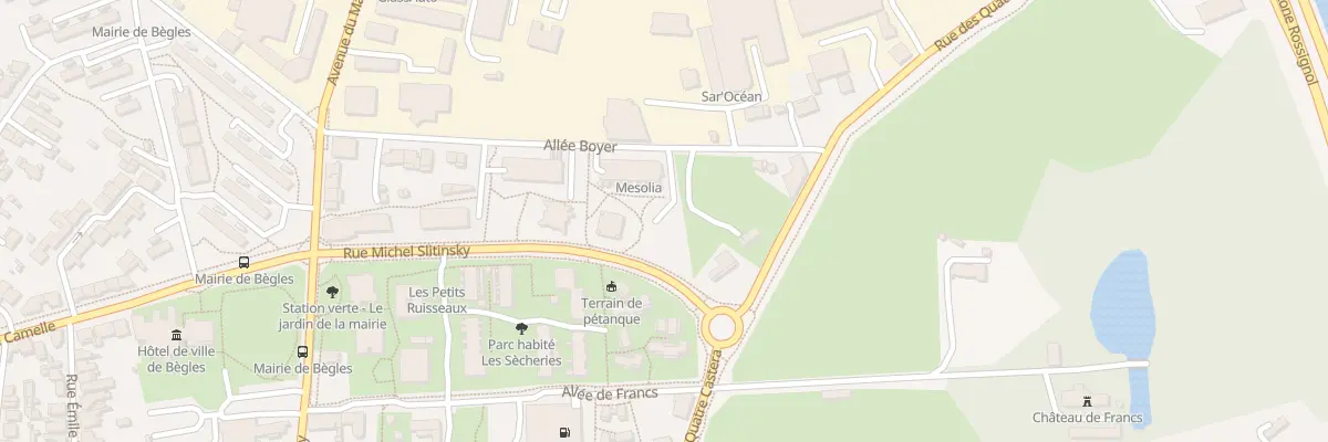 Plan du 45 All Boyer à Bègles