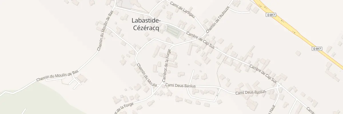 Plan du 5 Carrerot de la Forge à Labastide-Cézéracq