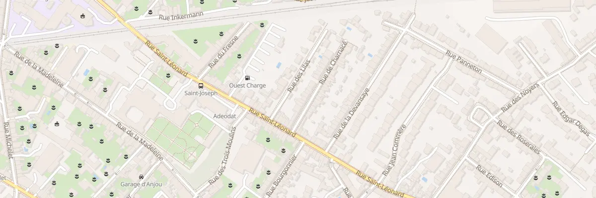 Plan du 30 Rue de Charnacé à Angers