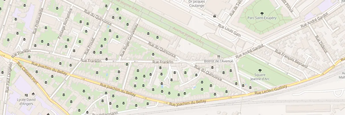 Plan du 104 Rue du Quinconce à Angers