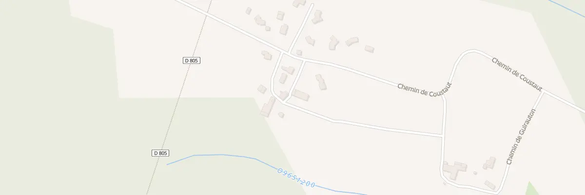 Plan du 200 A Coustaut à Saint-Morillon