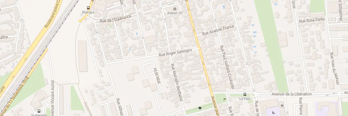 Plan du 8 Rue Roger Salengro à Floirac
