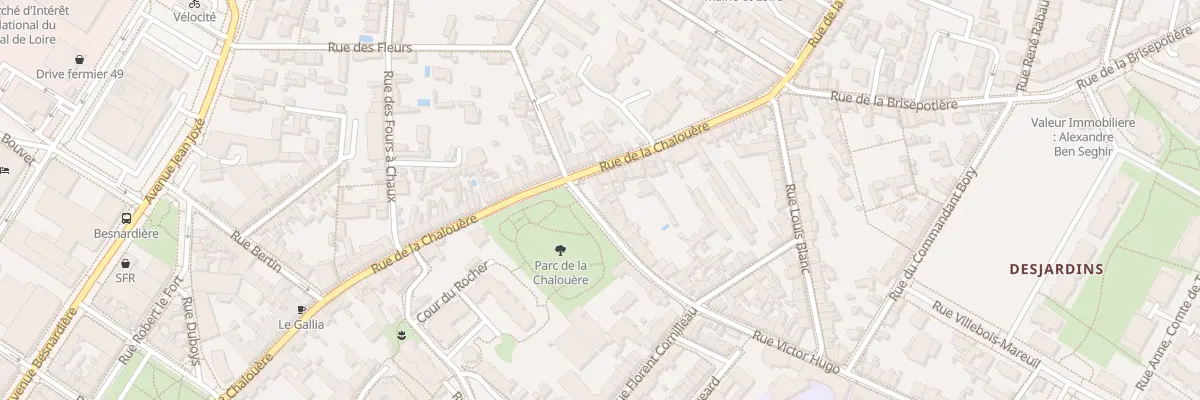 Plan du 1 Rue Victor Hugo à Angers