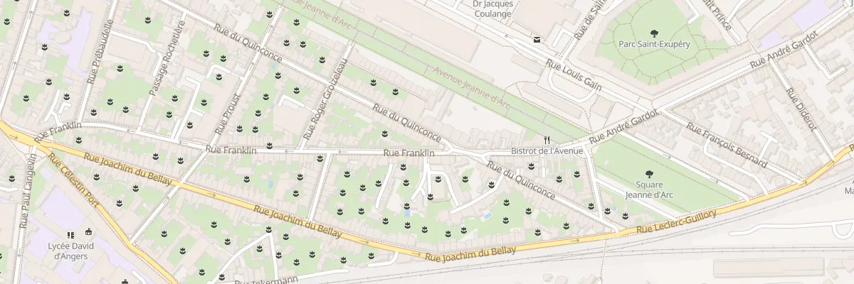 Plan du 102 Rue du Quinconce à Angers