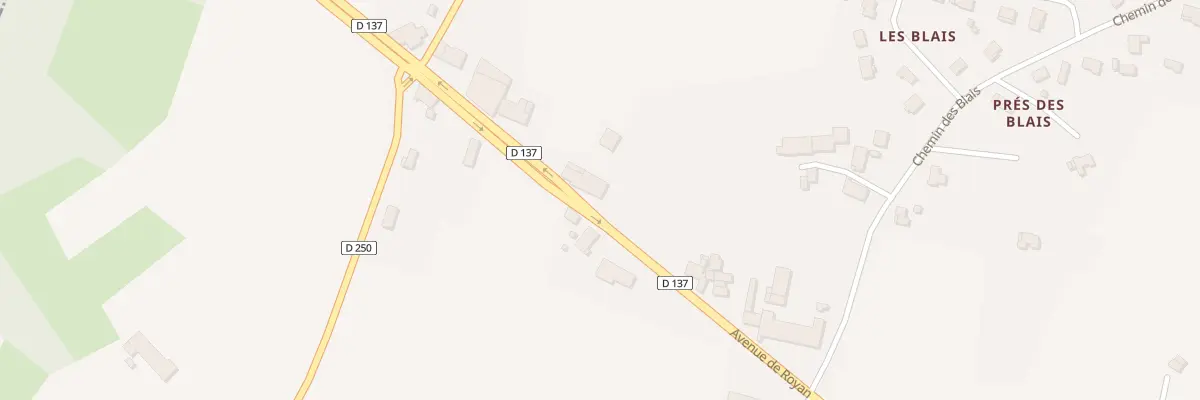 Plan du 92 Av de Royan à Teuillac