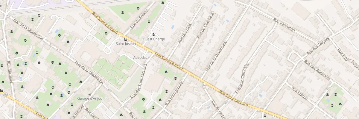 Plan du 57 Rue St Leonard à Angers