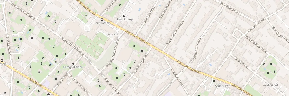 Plan du 68 Rue Saint-Léonard à Angers