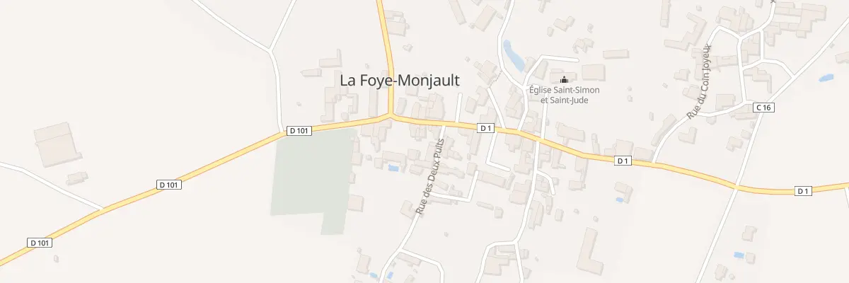 Plan du 6 Rue du Centre à La Foye-Monjault