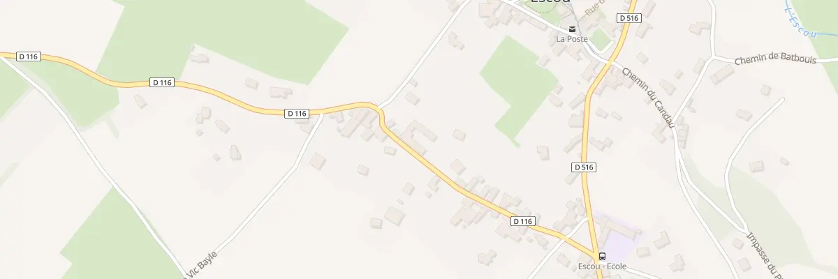 Plan du 5005 Darre à Escou
