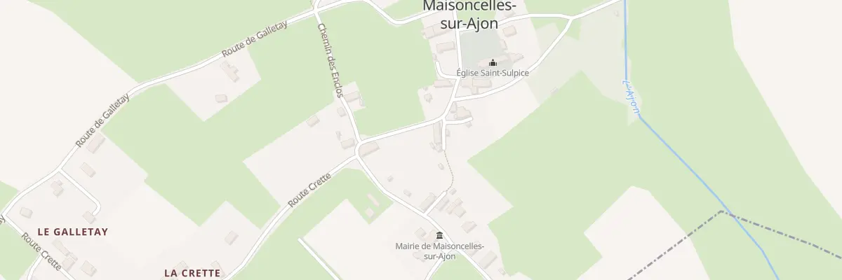 Plan du 2 Che Cour des Fresnes à Maisoncelles-sur-Ajon