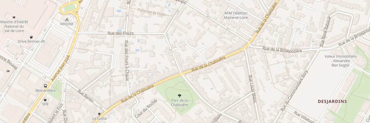 Plan du 65 Rue de la Chalouère à Angers