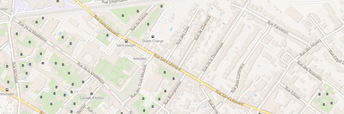 Plan du 51 Rue St Leonard à Angers