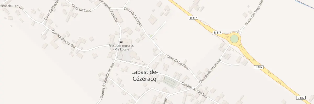 Plan du 3 Che du Presbytere à Labastide-Cézéracq
