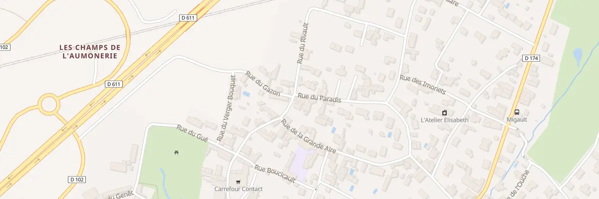 Plan du 41 Rue du Paradis à Frontenay-Rohan-Rohan
