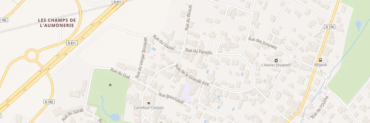 Plan du 20 Rue du Rivaud à Frontenay-Rohan-Rohan