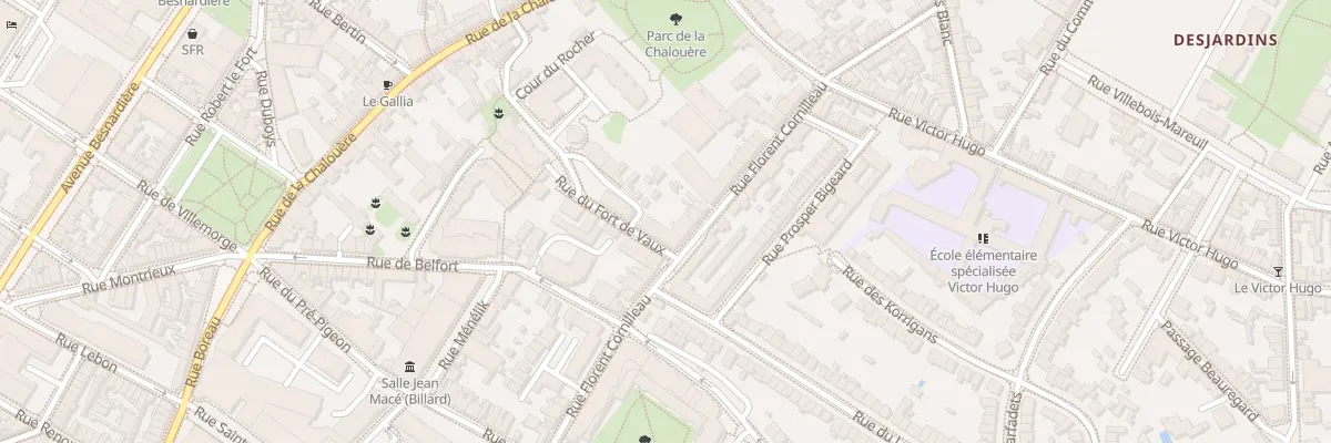 Plan du 28 Rue Florent Cornilleau à Angers