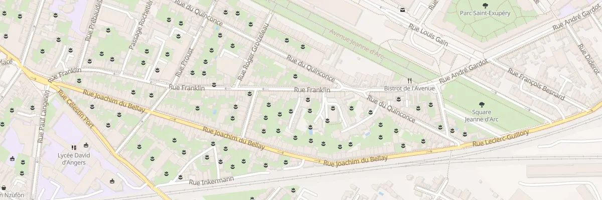 Plan du 88 Rue Franklin à Angers