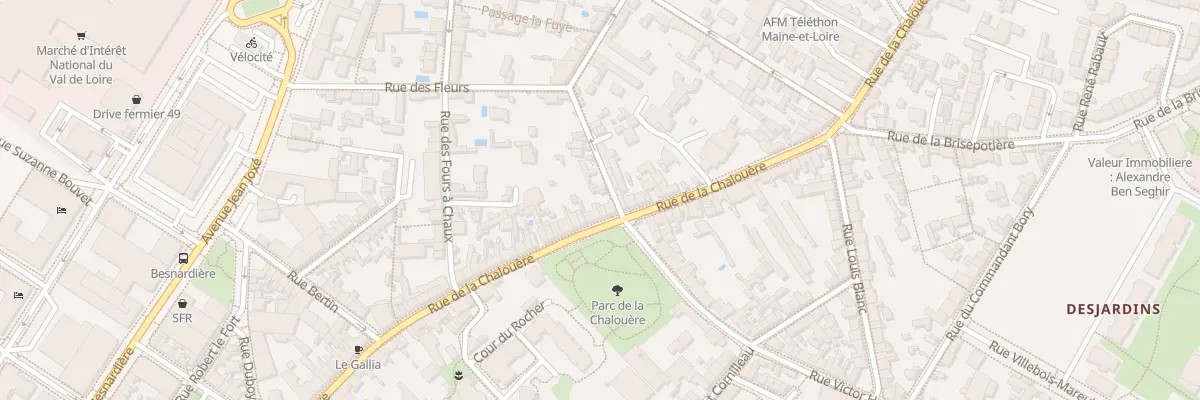 Plan du 57 Rue de la Chalouère à Angers