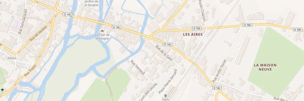 Plan du 8 Rue de la Gare à Pons