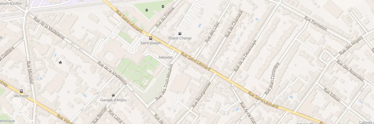 Plan du 50 Rue St Leonard à Angers