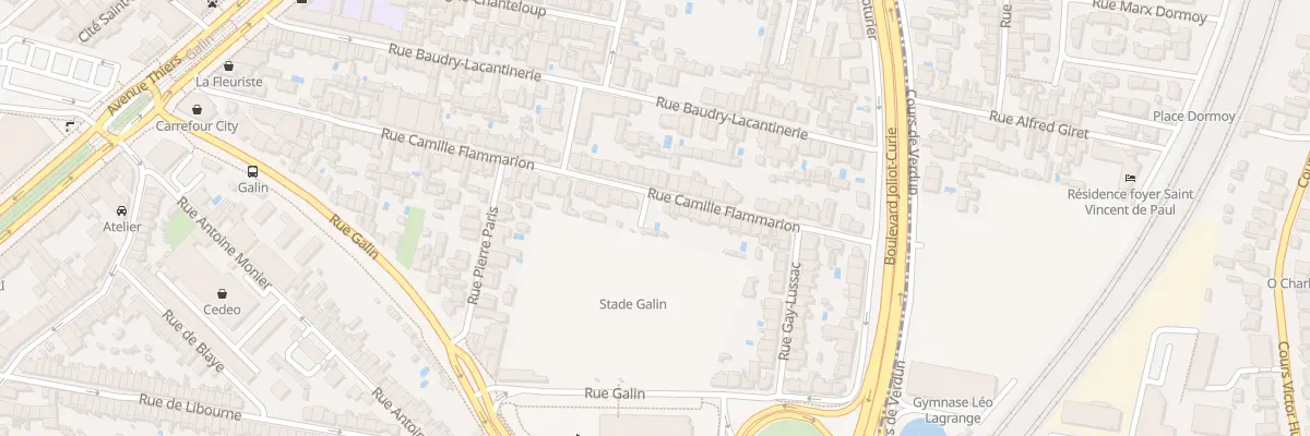 Plan du 92 Rue Camille Flammarion à Bordeaux